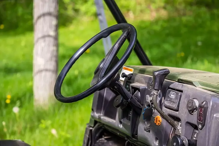 Upclose cart interior