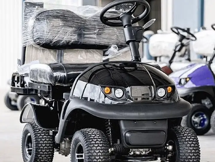 Black cricket cart