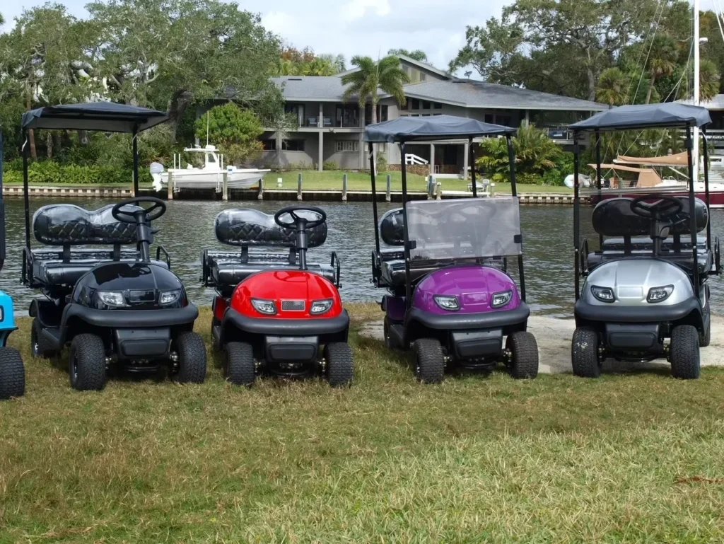 Are Cricket Carts Customizable? At Cricket Carts Direct in Melbourne, FL, customization is at the heart of what we offer. Whether you're looking for a personalized look or specific performance features, Cricket Carts provide numerous options to make your cart uniquely yours. Customizable Accessories: Cricket Carts Direct offers a wide range of customizable accessories. You can choose from different rim colors, top covers, steering wheel designs, seat belt colors, and mirrors. These personalized touches allow you to create a cart that fits your individual style, whether you prefer a classic look or something bold and modern. The ability to select from various accessory options ensures that your Cricket Cart stands out wherever you go. Tire Options: At Cricket Carts Direct, we offer models with two or three tire options to choose from. This flexibility ensures you can select the right tire configuration based on your needs, whether you’re looking for a smooth, comfortable ride on paved surfaces or need extra traction for off-road adventures. With multiple tire options, you can customize your Cricket Cart to suit your specific riding conditions. Color Matching: One of the standout features at Cricket Carts Direct is our ability to color match any paint color. Whether you have a specific shade in mind or want to match your cart to your business branding, we can provide a custom paint job that fits your vision perfectly. The color matching service ensures that your Cricket Cart has a cohesive and personalized look that reflects your unique style. At Cricket Carts Direct in Melbourne, FL, we believe in giving you the freedom to design a cart that fits both your functional needs and aesthetic preferences. With a variety of accessories, tire options, and custom color choices, your Cricket Cart will be as unique as you are. Learn more at www.CricketCartsDirect.com Or reach us at: (321) 306-6007 Email: Contact@cricketcartsdirect.com